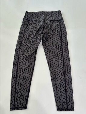 Savvy Gray Geometric Print Leggings